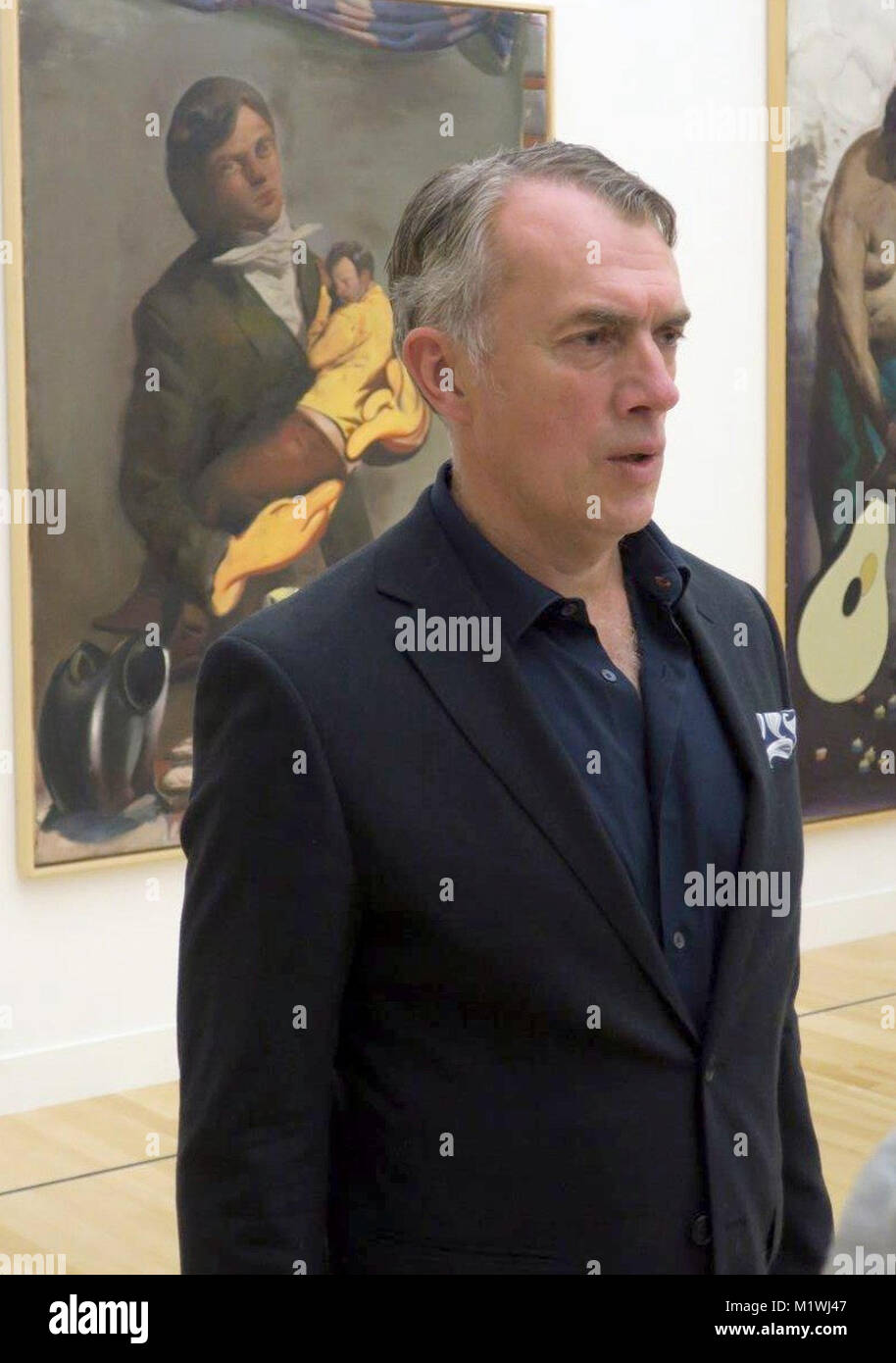 Zwolle, Netherlands. 19th Jan, 2018. Neo Rauch, a painter from Leipzig ...