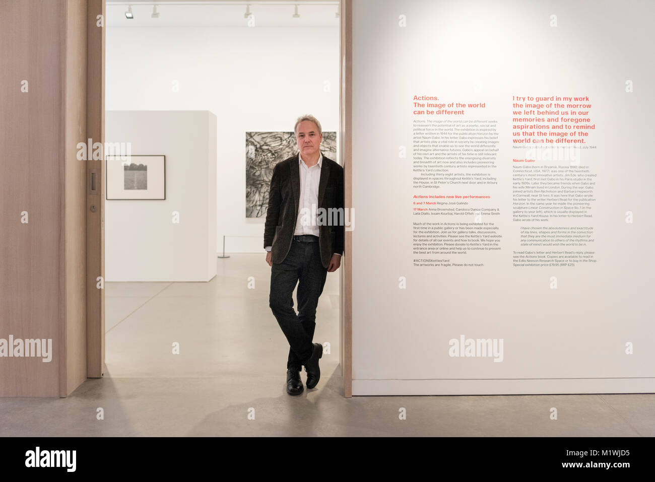 Kettles Yard Gallery, Cambridge, UK. 2nd Feb, 2018. Andrew Nairne