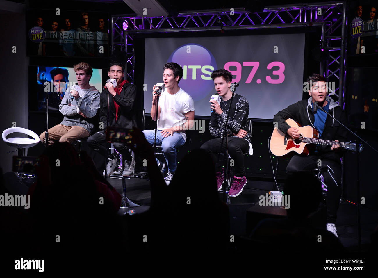 Hollywood, FL, USA. 01st Feb, 2018. In Real Life at radio station Hits 97.3 Live on February 1, 2018 in Hollywood, Florida. Credit: Mpi04/Media Punch/Alamy Live News Stock Photo