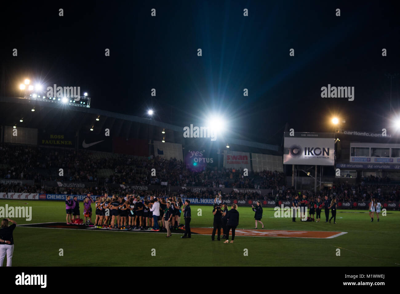 Melbourne, Australia. 2nd February, 2018. AFLW Round 1 Collingwood vs