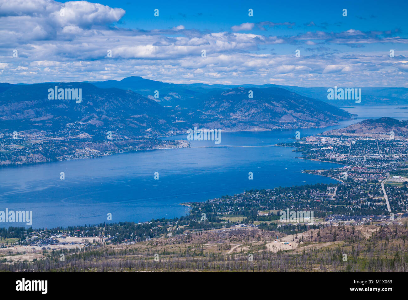 Aerial view of Kelowna, British Columbia, Canada Stock Photo Alamy