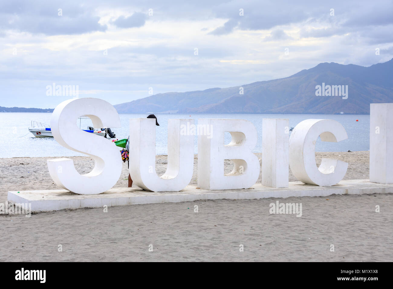 SUBIC BAY, PHILIPPINES : JAN 28, 2018 - Landmark of Subic Bay port which is photo zone in Subic, Zambales Stock Photo