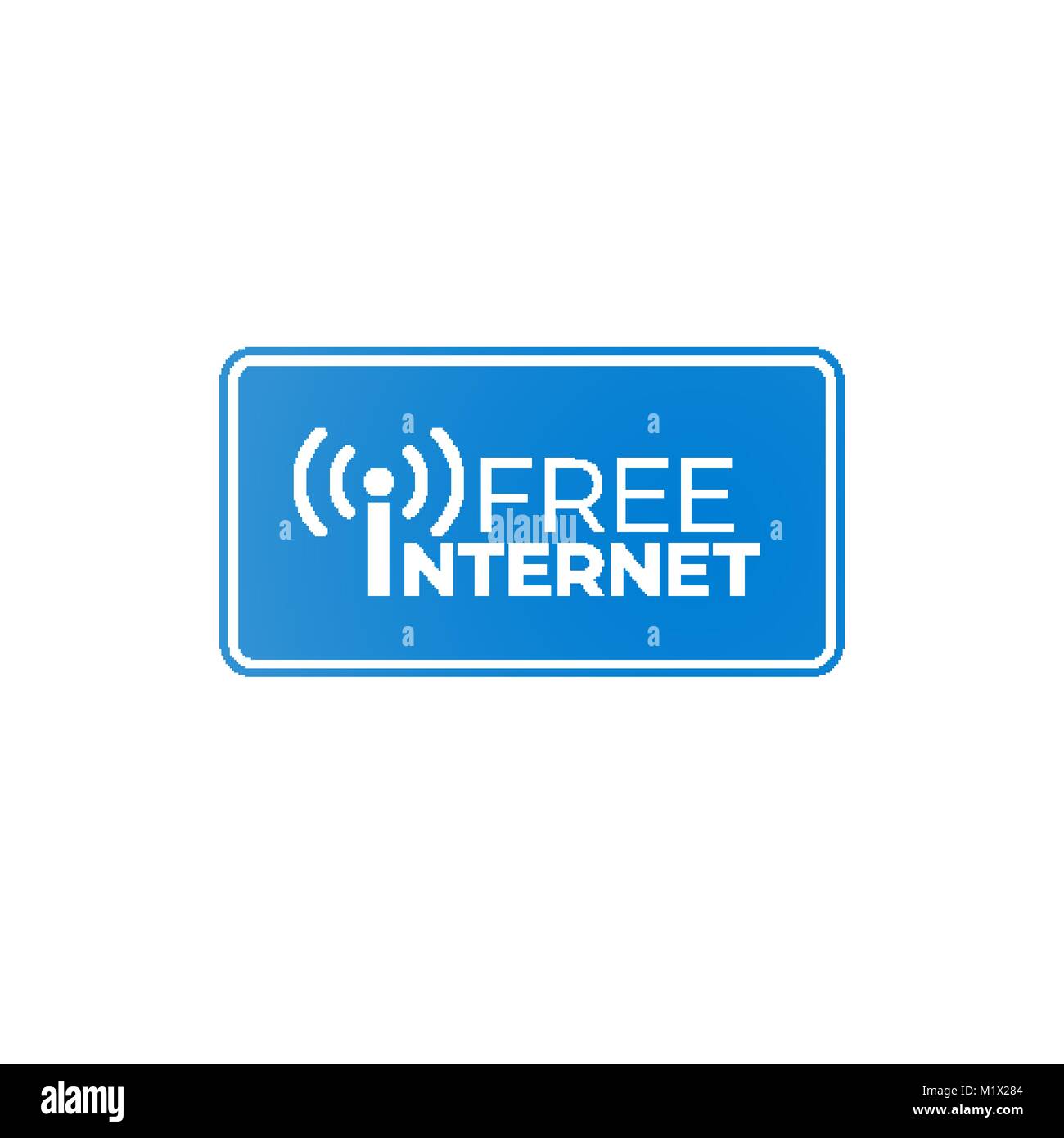 Download Free Internet Blue Signboard Illustration For Design Stock Vector Image Art Alamy