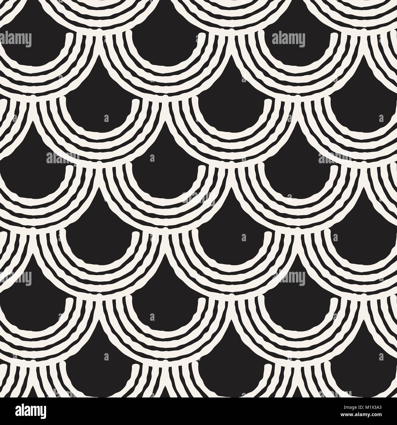 Simple Background Pattern Hand Draw Seamless abstract hand drawn pattern. Vector freehand lines background ...