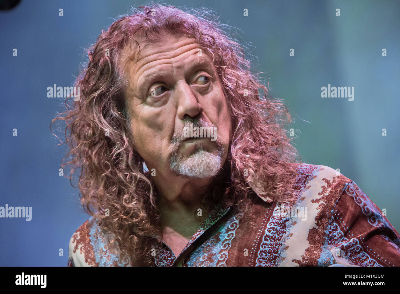 The English singer, songwriter and musician Robert Plant performs a live  concert with the band The Sensational Space Shifters at the Norwegian music  festival Bergenfest 2014. Robert Plant is best known as