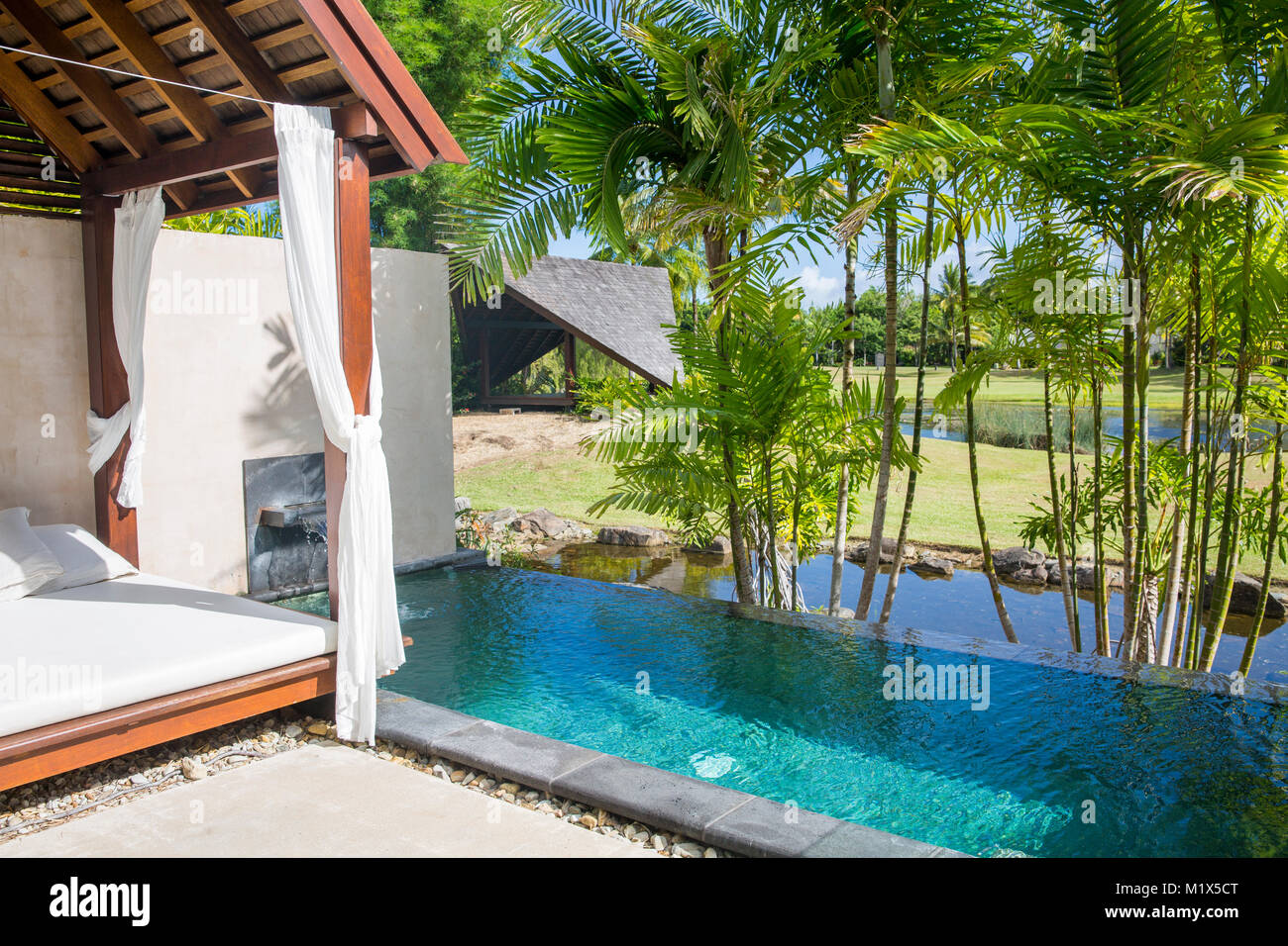 Niramaya villas and spa resort with plunge pools and cabana, Port Douglas,Queensland,Australia Stock Photo