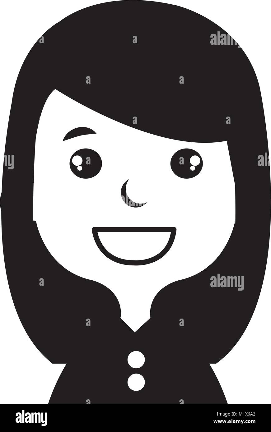 cute and little girl Stock Vector Image & Art - Alamy
