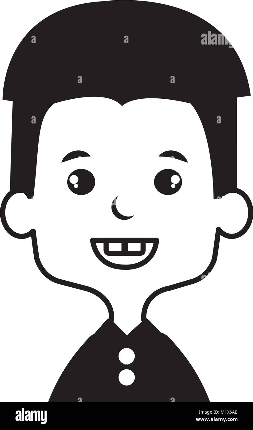 cute and little boy Stock Vector Image & Art - Alamy