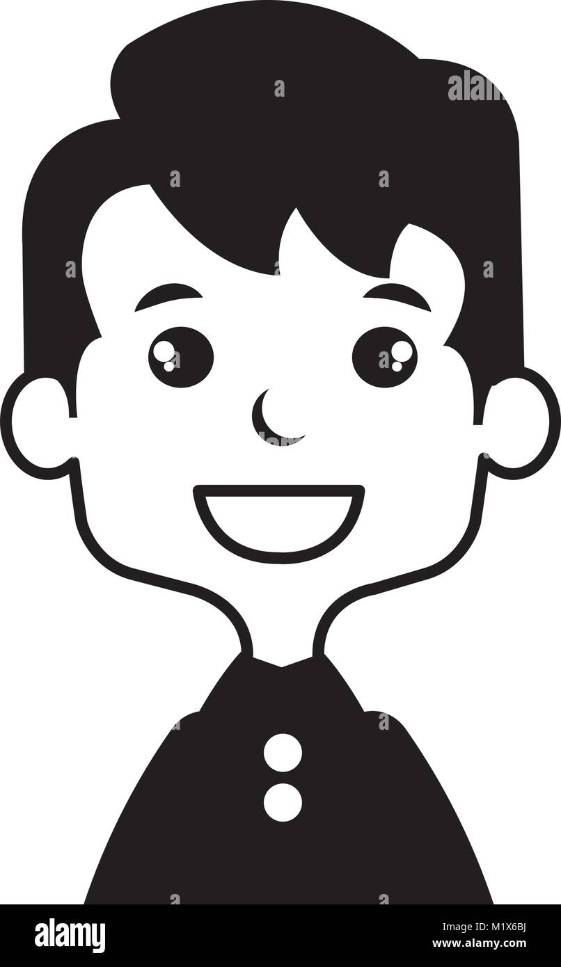 cute and little boy Stock Vector Image & Art - Alamy