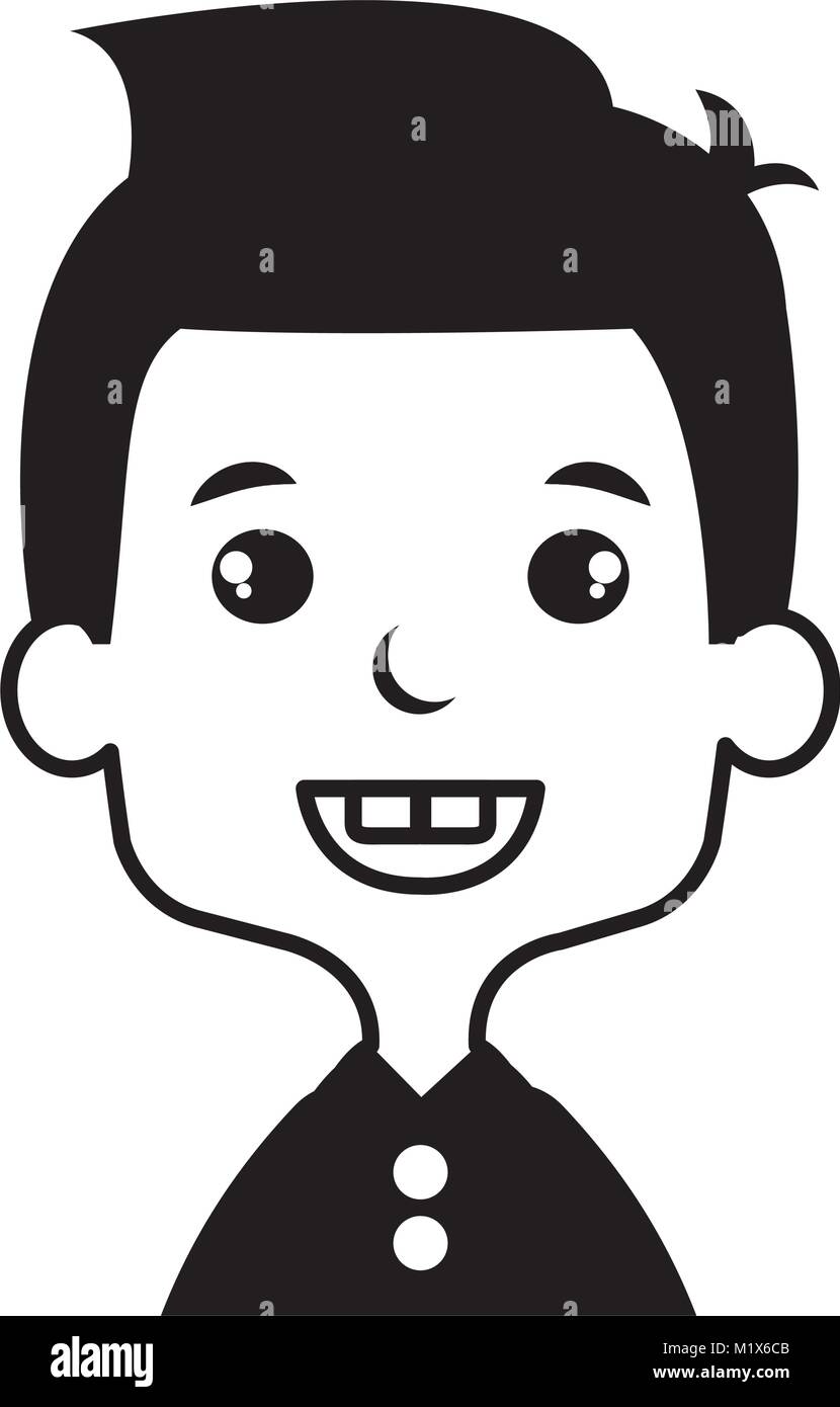 cute and little boy Stock Vector Image & Art - Alamy
