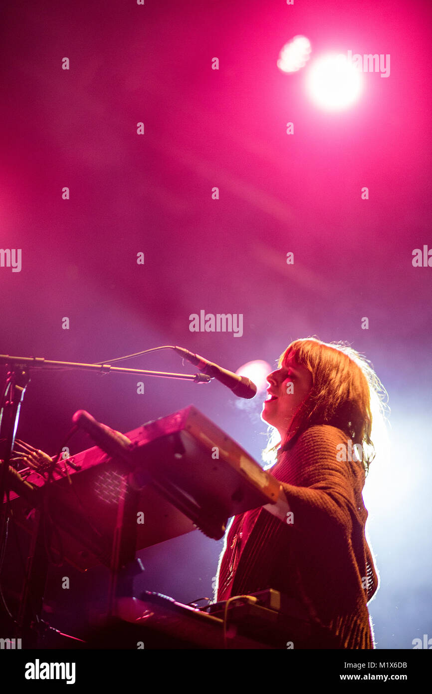 The Norwegian singer-songwriter and musician Susanne Sundfør performs a live concert at the Norwegian music festival Festidalen. Norway, 06/08 2016. Stock Photo