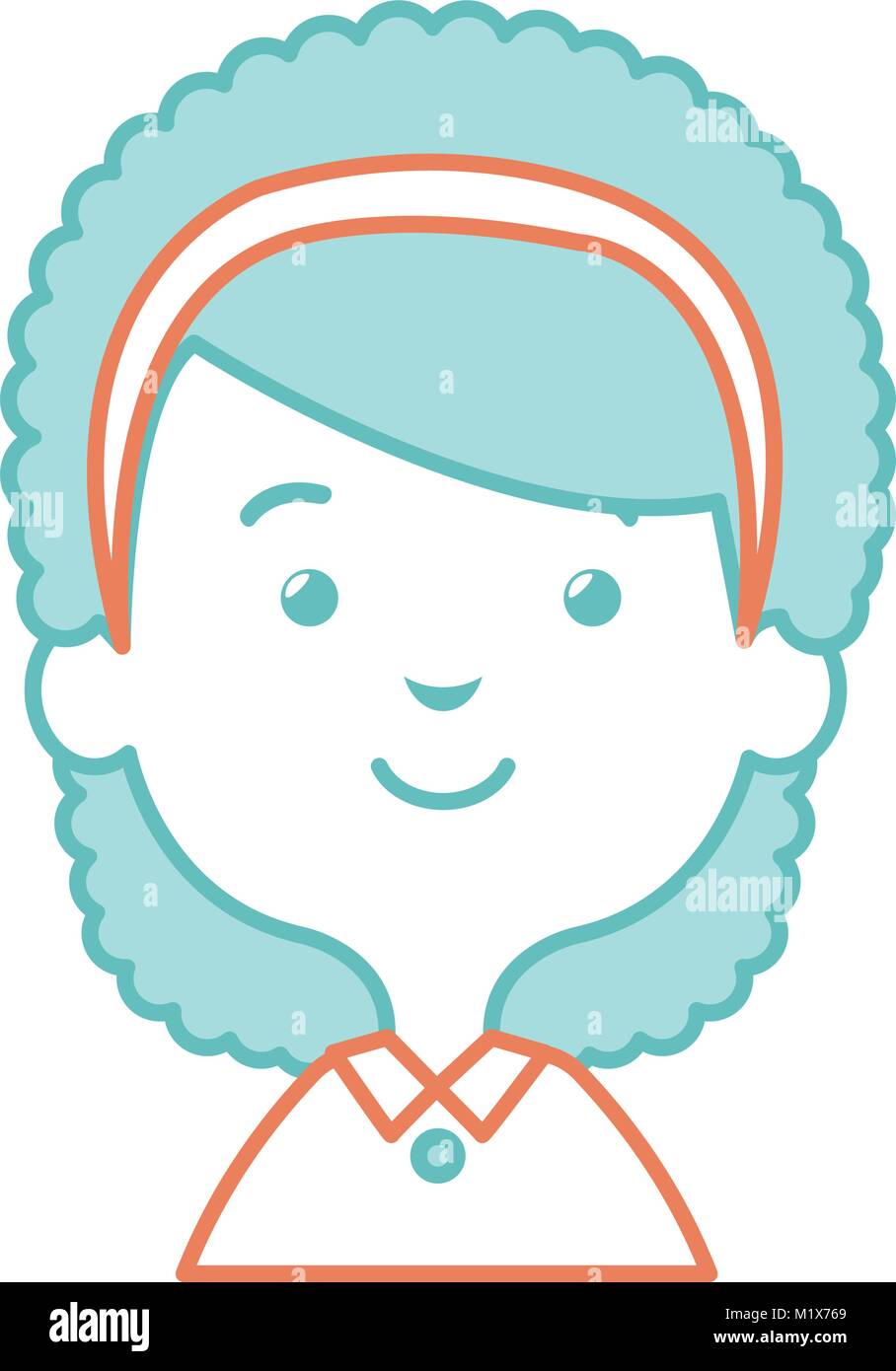 cute and little girl Stock Vector Image & Art - Alamy