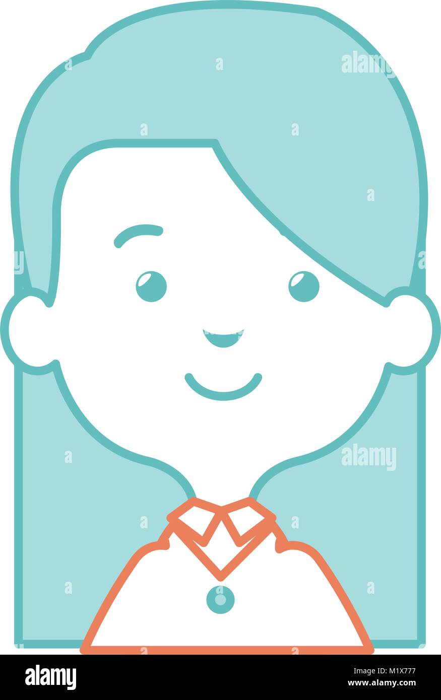 cute and little girl Stock Vector Image & Art - Alamy