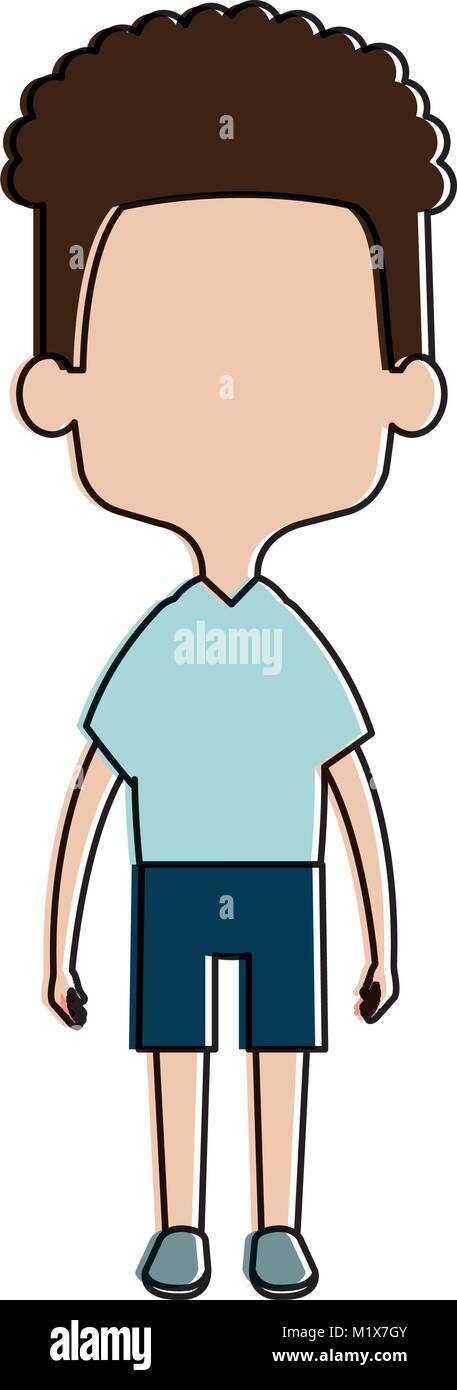 cute and little boy Stock Vector Image & Art - Alamy
