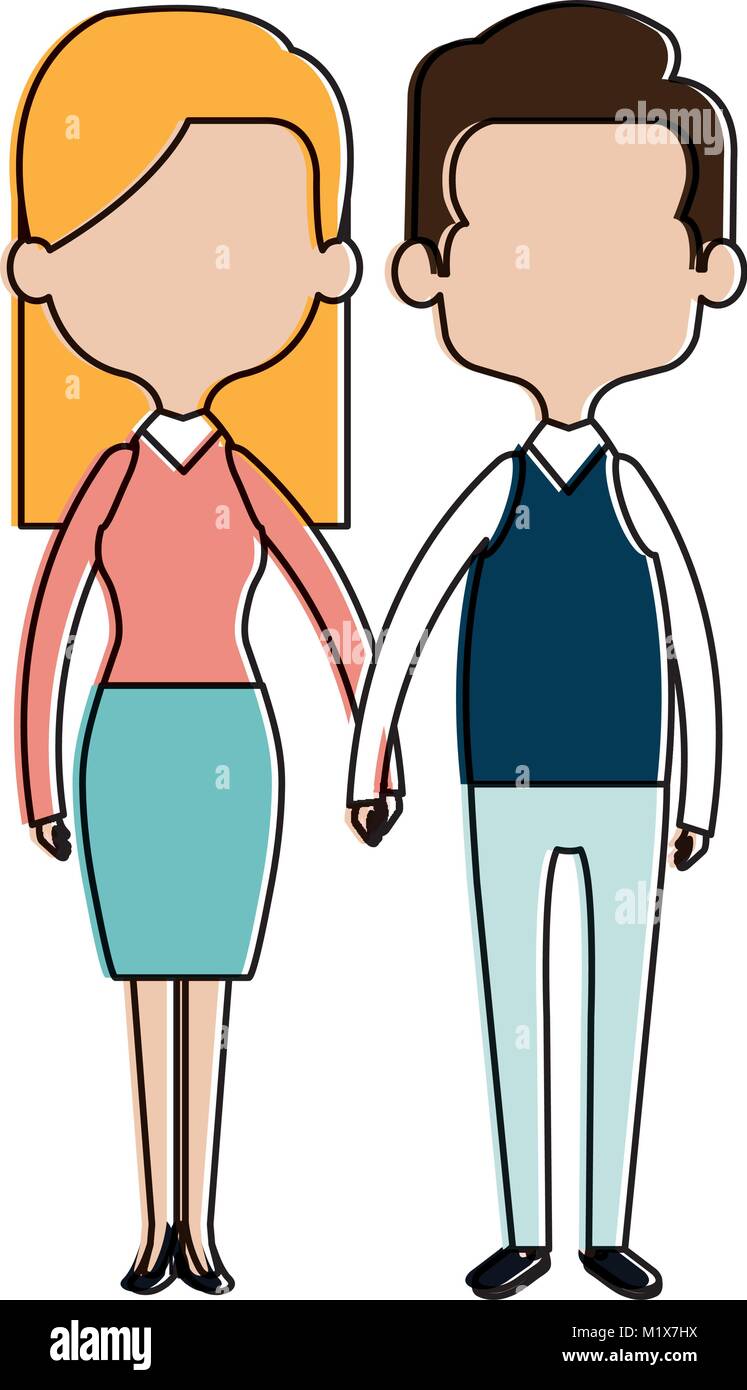 cute mother and father couple characters Stock Vector Image & Art - Alamy