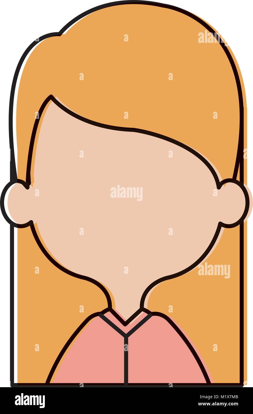 cute and little girl Stock Vector Image & Art - Alamy