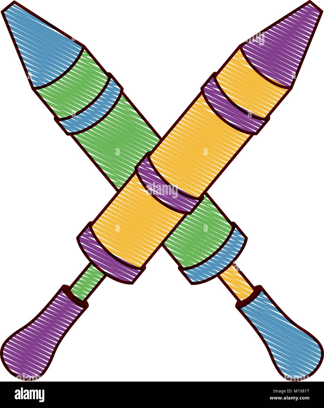 two tool object pichkari indian tradition Stock Vector Image & Art - Alamy