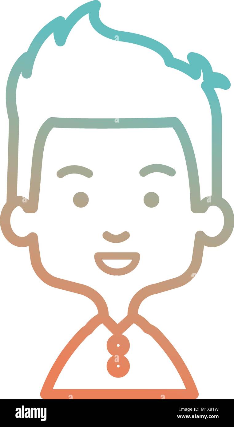 cute and little boy Stock Vector Image & Art - Alamy