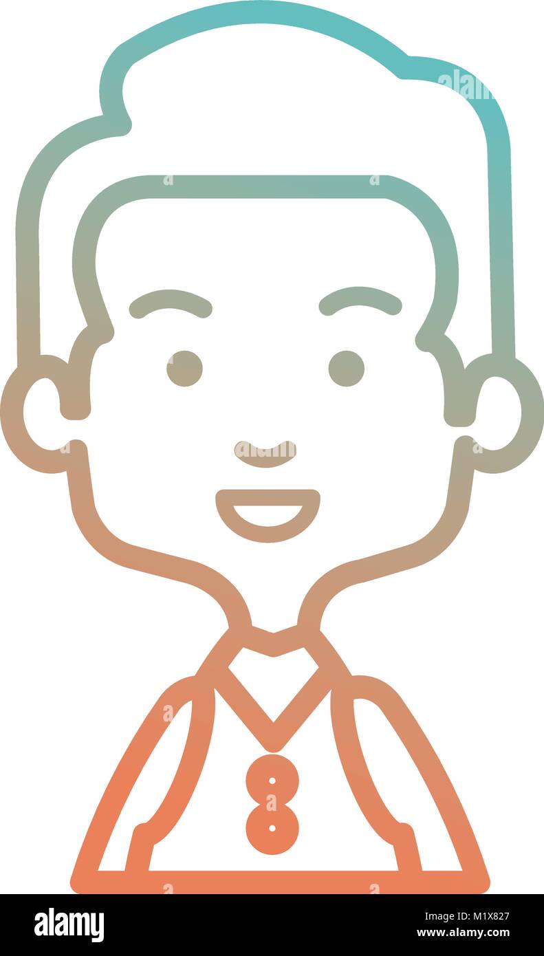 cute and little boy Stock Vector Image & Art - Alamy