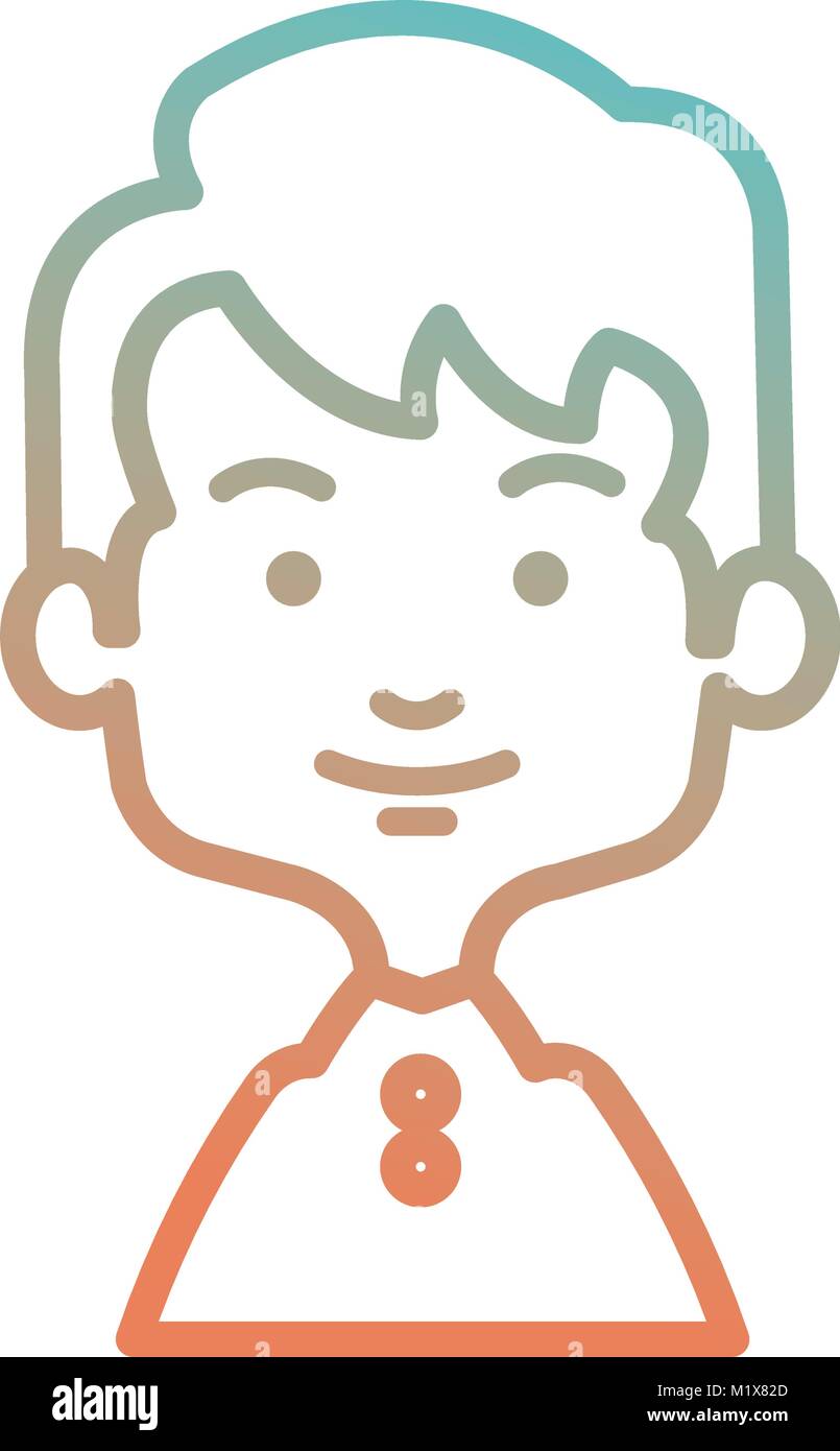 cute and little boy Stock Vector Image & Art - Alamy
