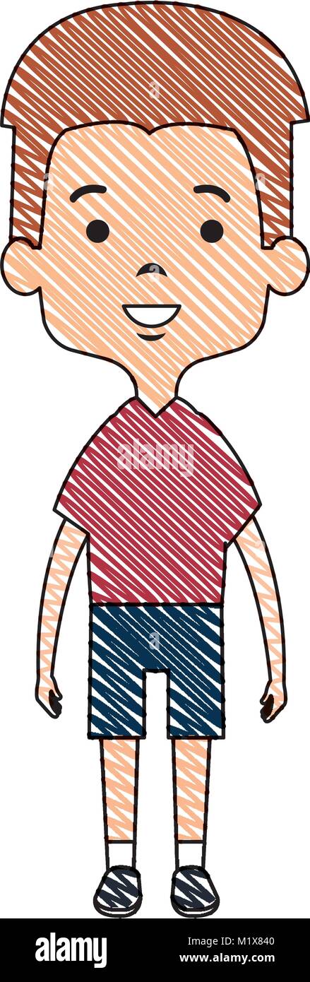 cute and little boy Stock Vector Image & Art - Alamy