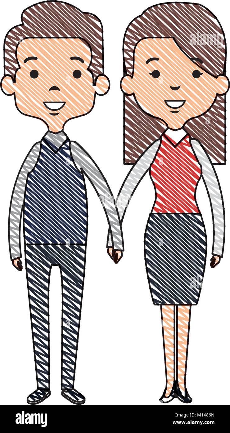 cute mother and father couple characters Stock Vector Image & Art - Alamy