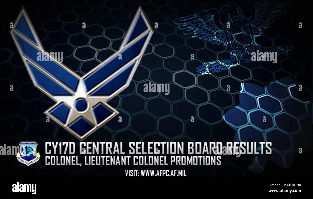 The Air Force has selected 467 officers for promotion as a result of