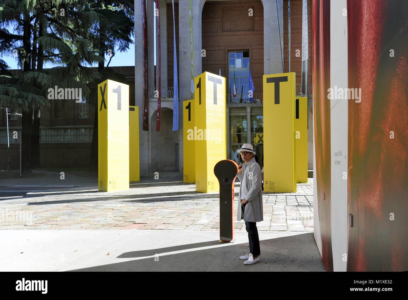 Milan (Italy), the palace of Triennale, gallery of arts and design Stock Photo