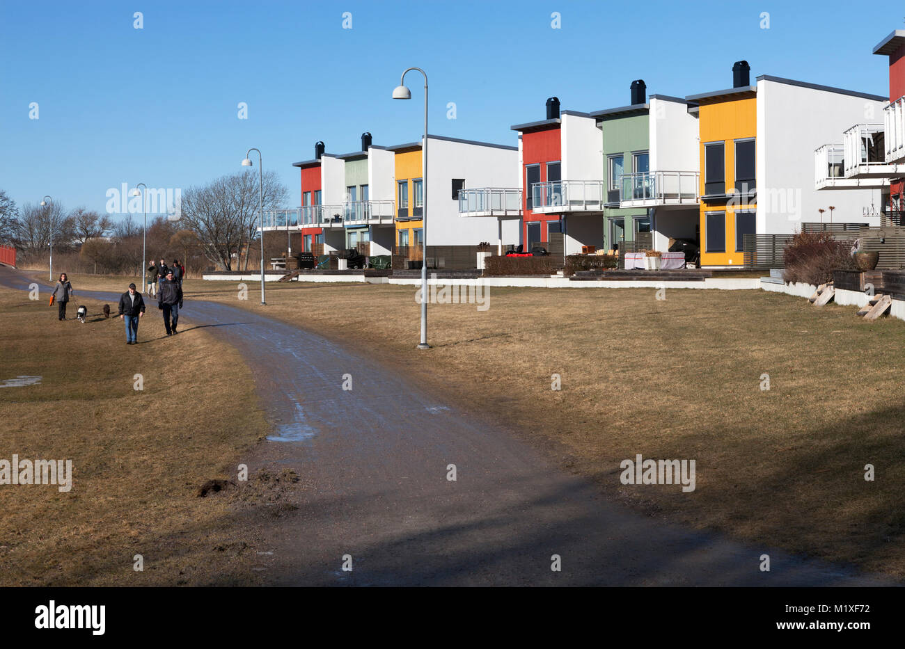Houses in Nykoping, Sweden Stock Photo Alamy