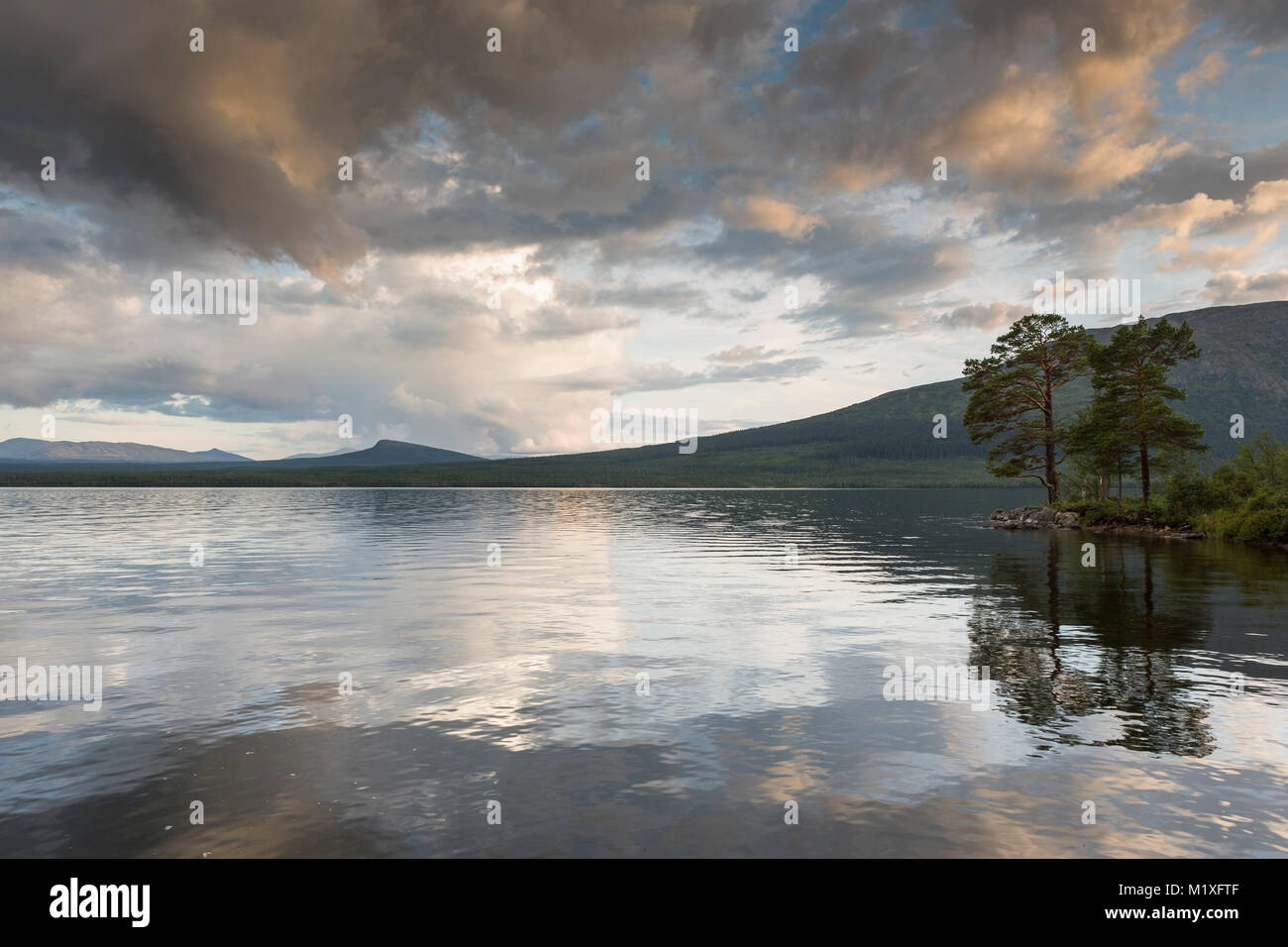 Lake in Jamtland, Sweden Stock Photo