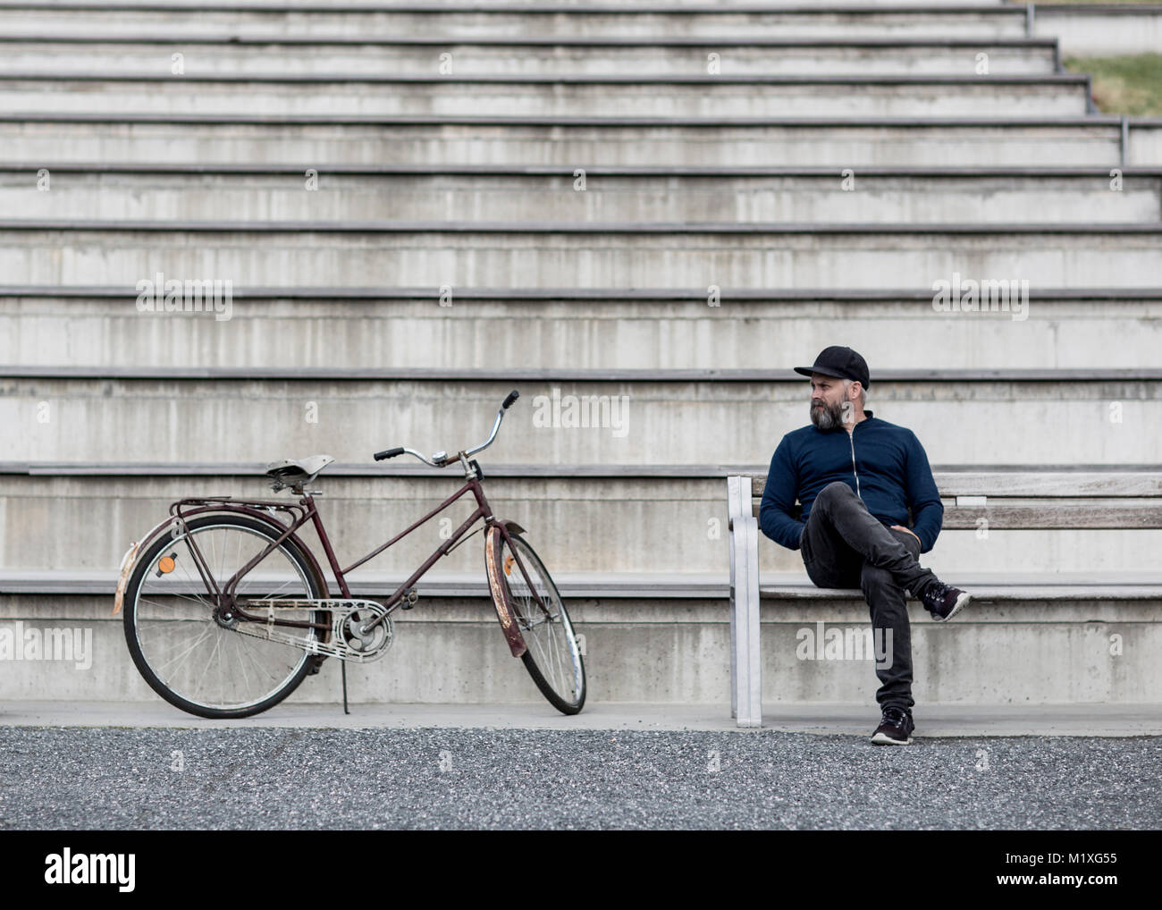 bicycle sitting down