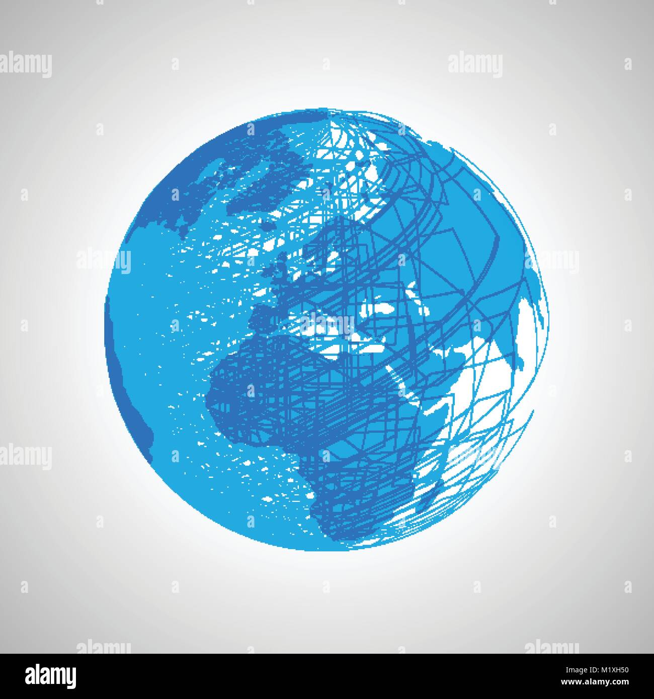 Abstract line art background vector Stock Vector Image & Art - Alamy