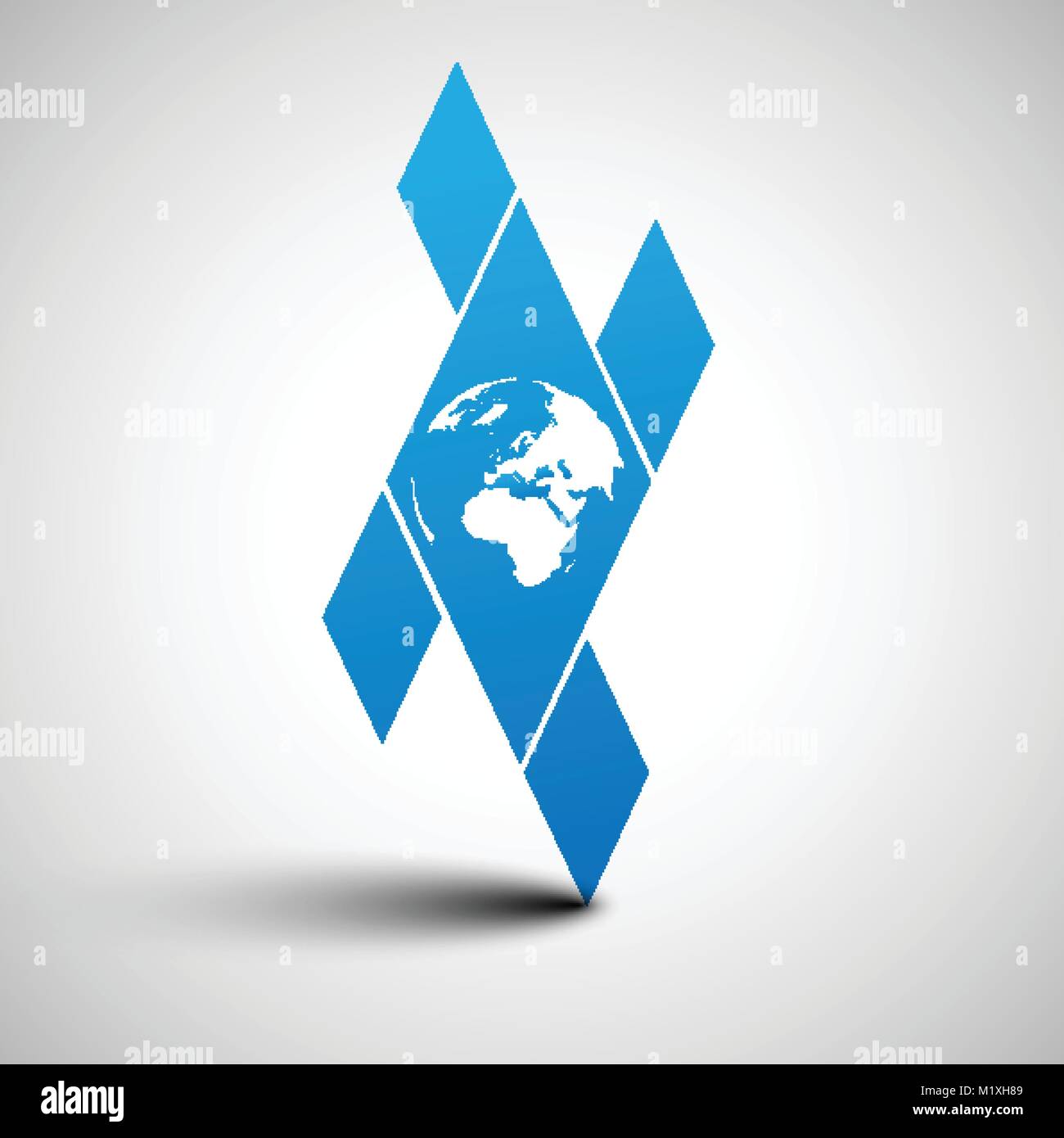 Earth Globe Vector Illustration Stock Vector Image Art Alamy