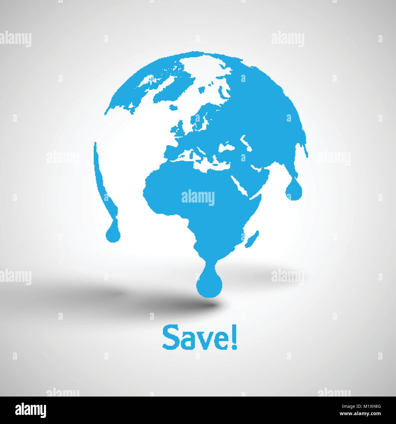 Earth Globe Vector Illustration Stock Vector Image Art Alamy