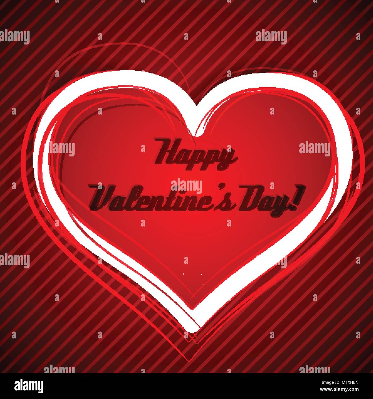 Valentine's day heart vector illustration Stock Vector Image & Art - Alamy