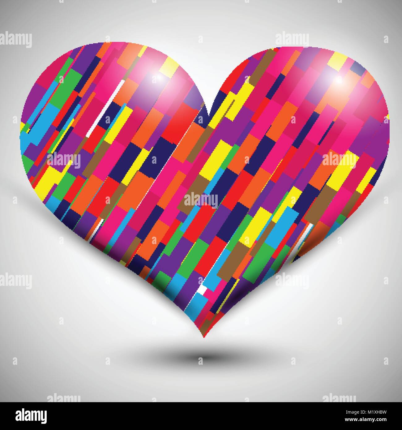 Valentine's day heart vector illustration Stock Vector Image & Art - Alamy