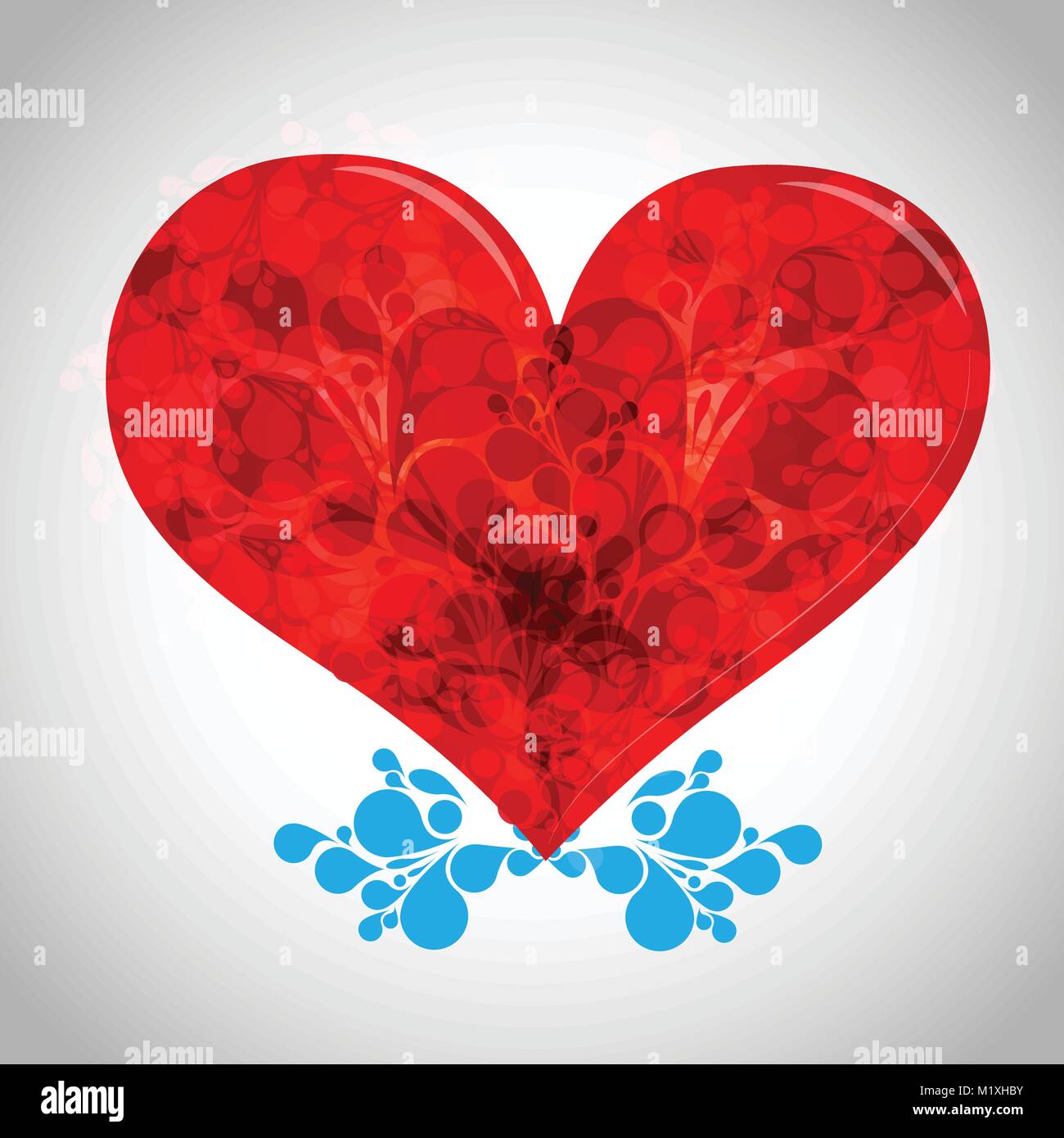 Valentine's day heart vector illustration Stock Vector Image & Art - Alamy