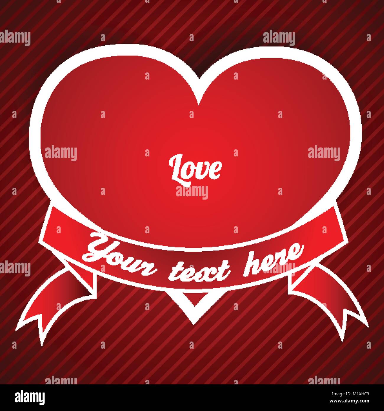 Valentine's day heart vector illustration Stock Vector Image & Art - Alamy