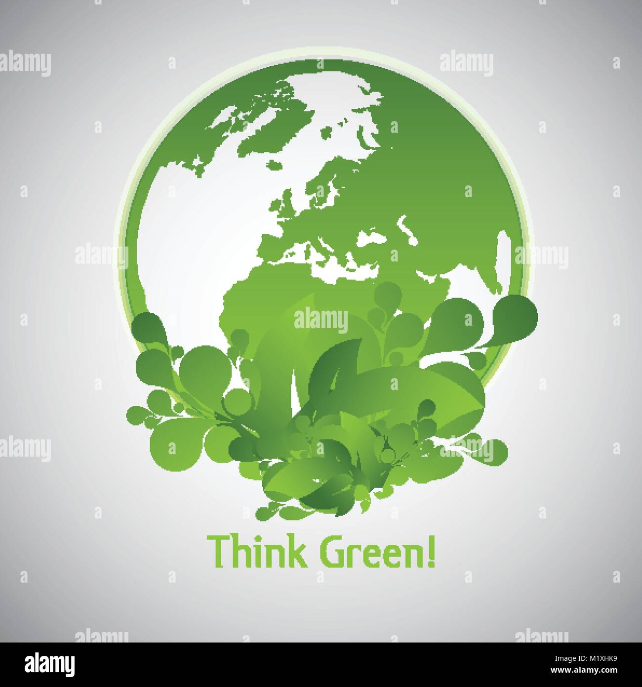 Green Eco World Stock Vector Image & Art - Alamy