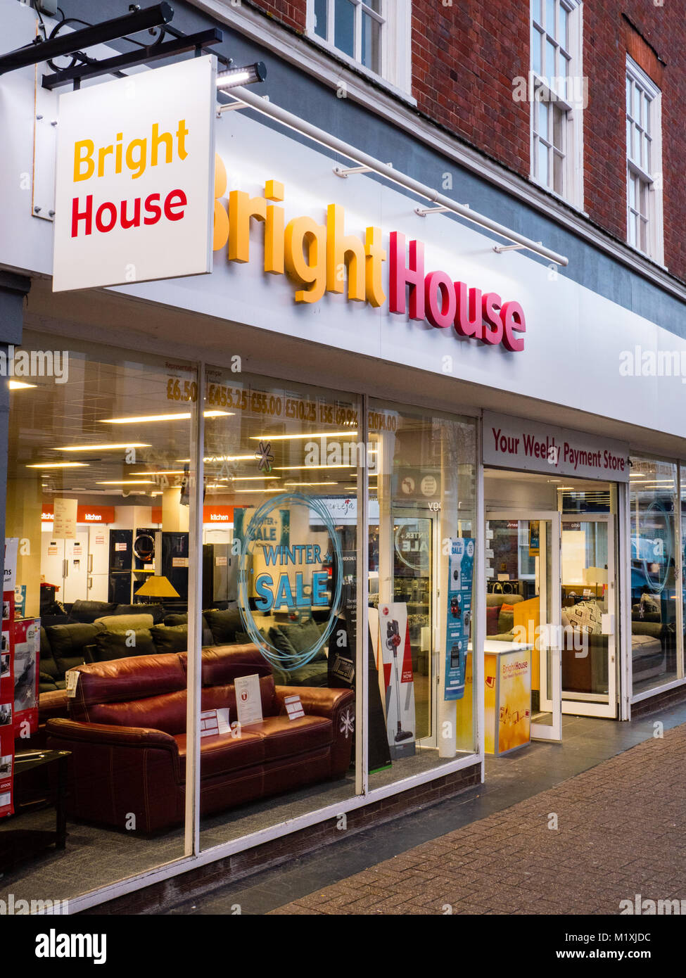 Bright House Credit Shop, Newport, Isle of Wight, England Stock Photo