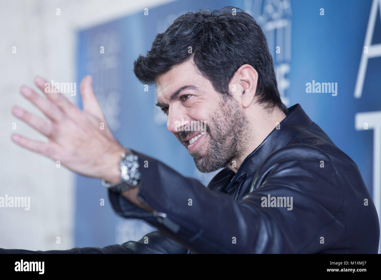 Roma, Italy. 02nd Feb, 2018. Italian actor Pierfrancesco Favino ...