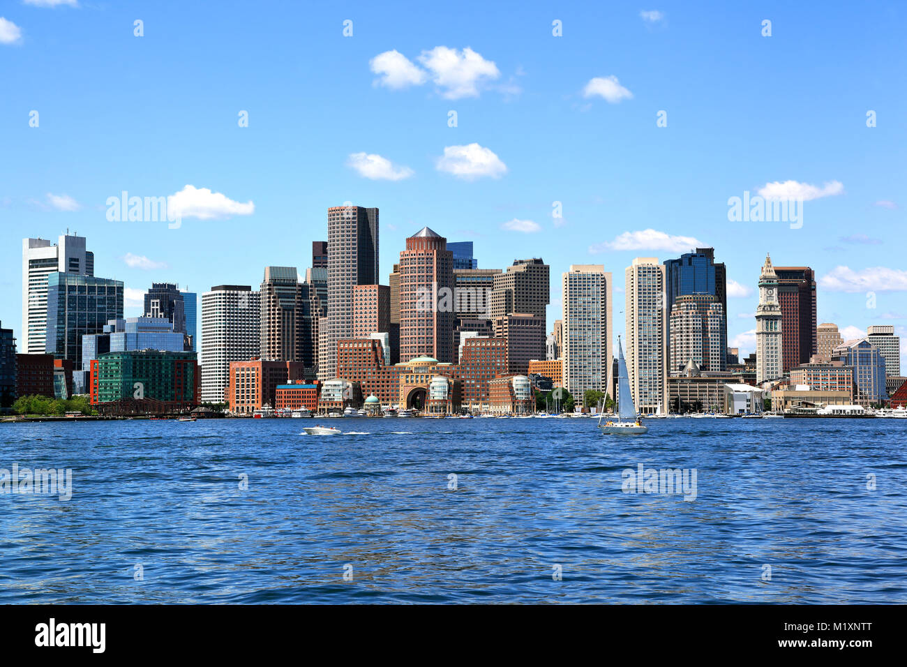 Boston Skyline Stock Photo