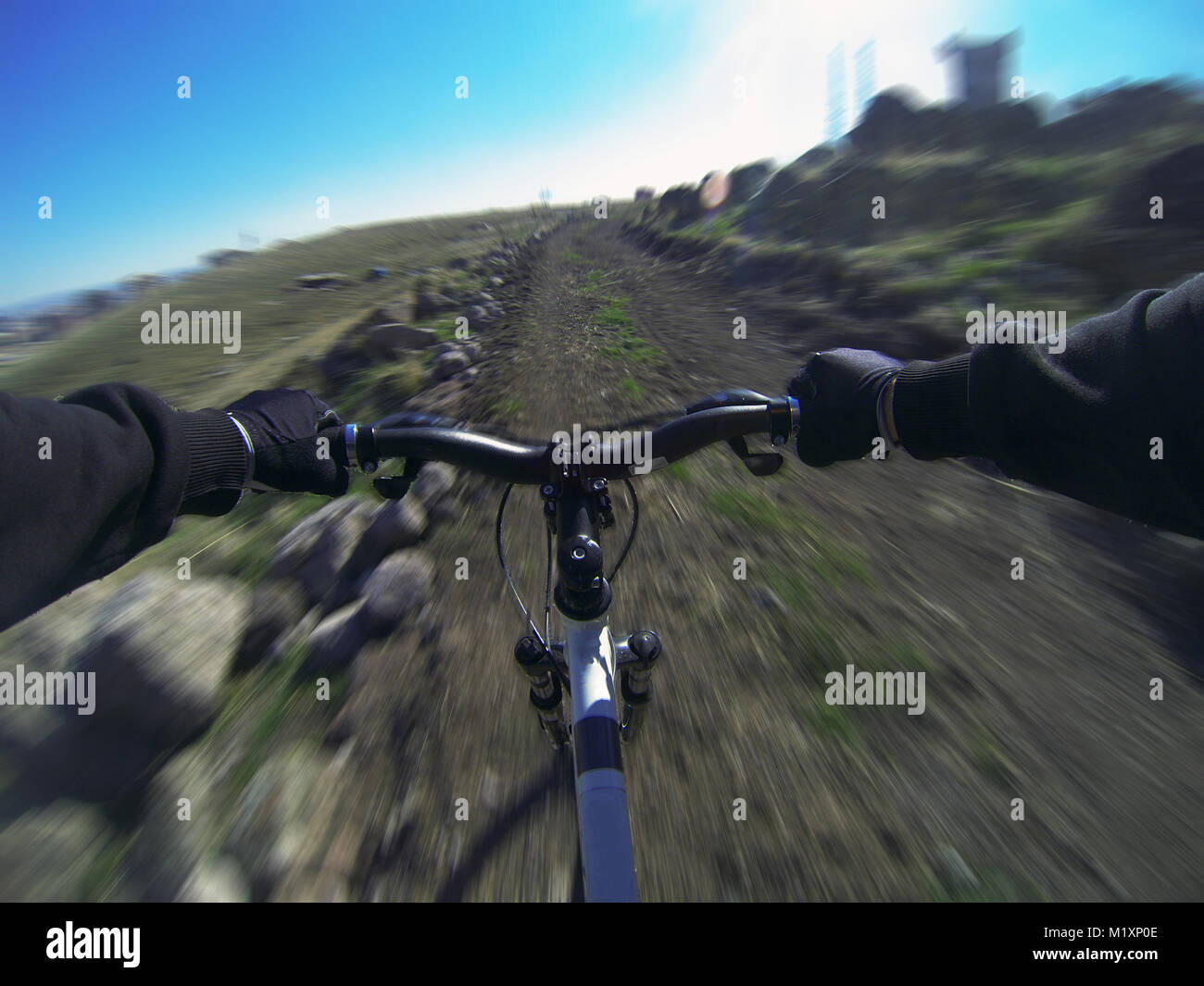 Gopro view of bike hi-res stock photography and images - Alamy