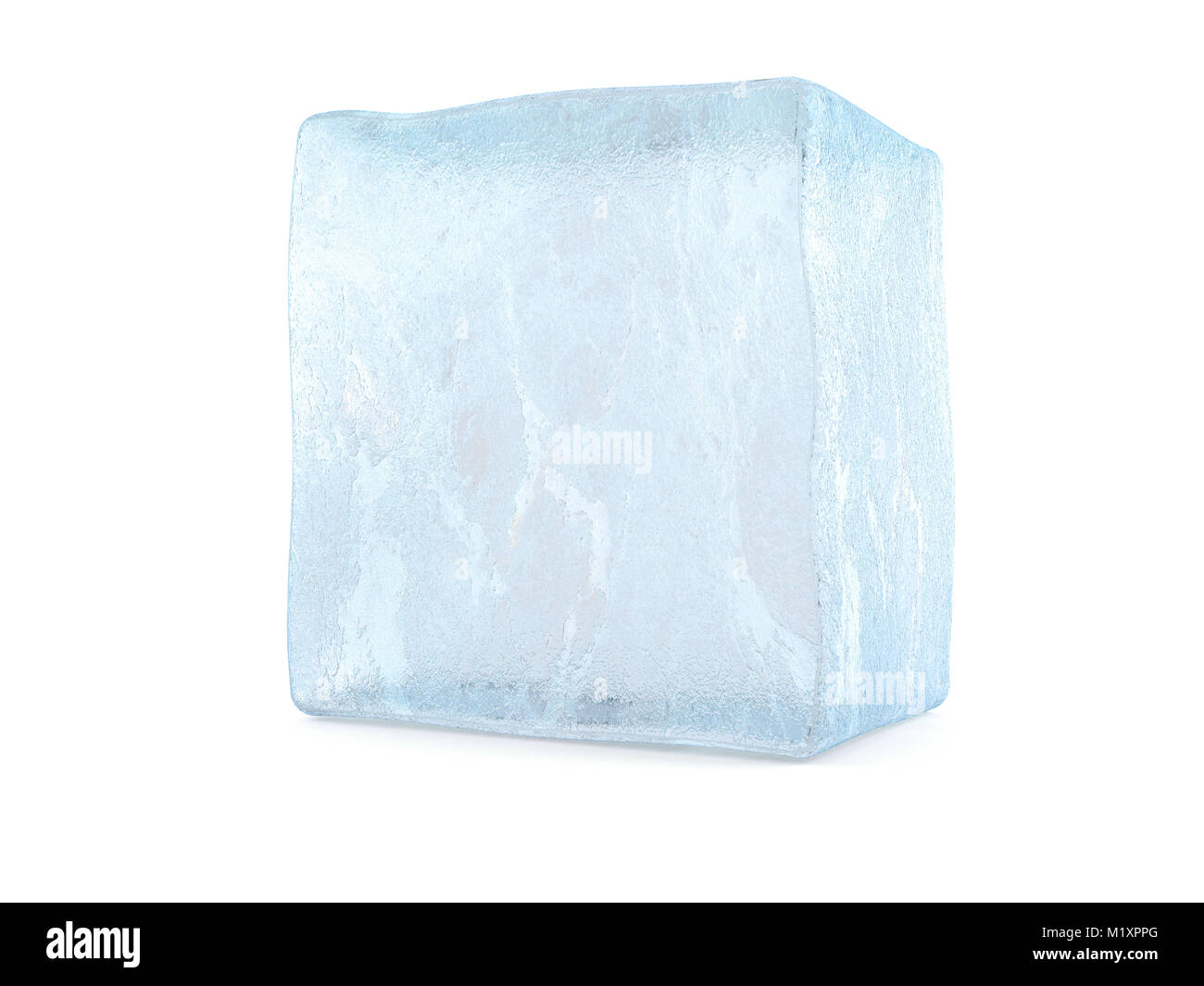 Ice cube isolated on white background Stock Photo - Alamy