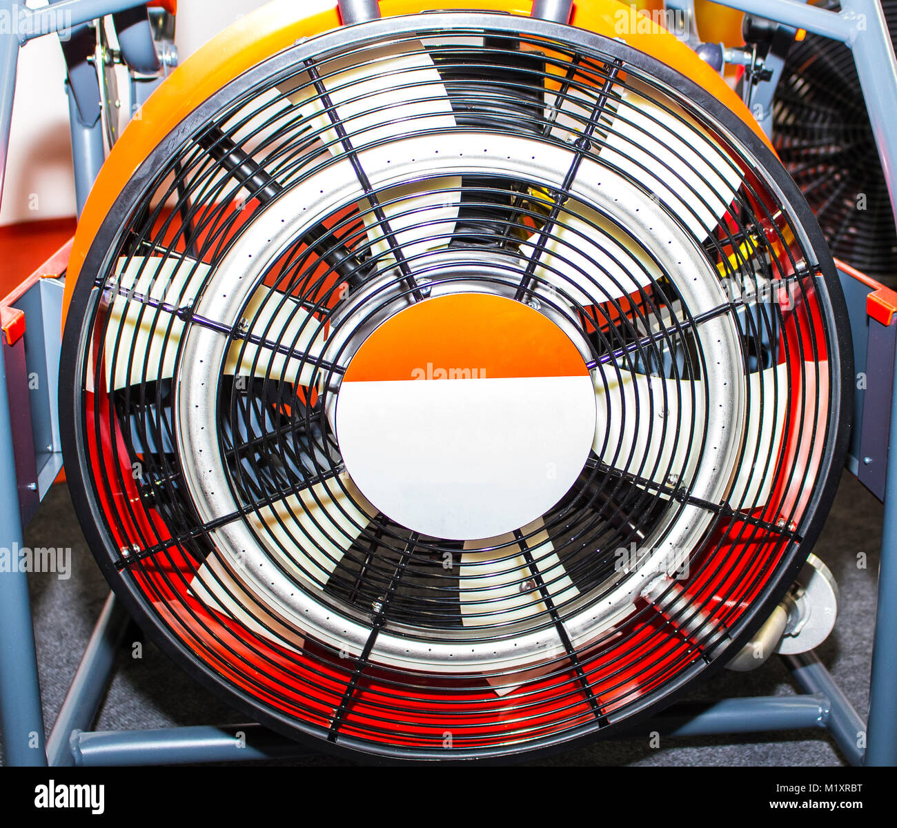 Industrial Fan With its protective grid Stock Photo - Alamy