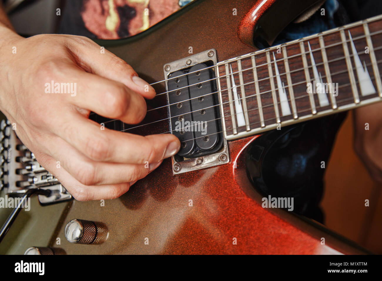 Cinematic electric guitar close up hi-res stock photography and images ...