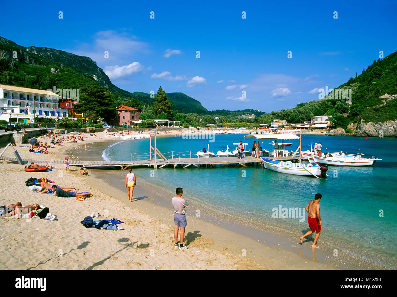 Paleokastritsa bay,  Corfu, Greece, Europe Stock Photo