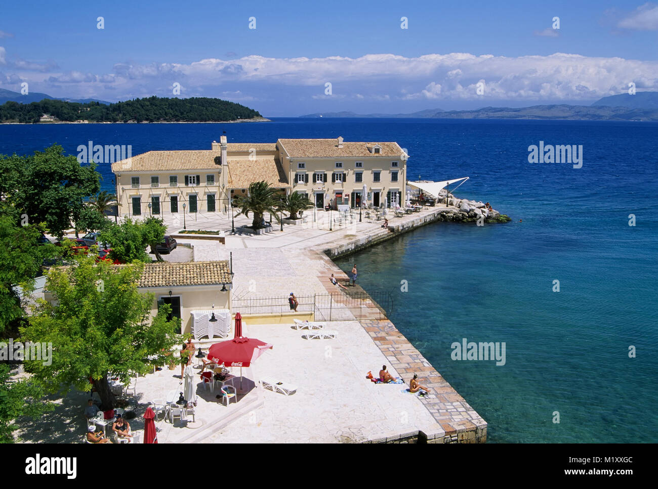Corfu town bathing, Corfu, Greece, Europe Stock Photo