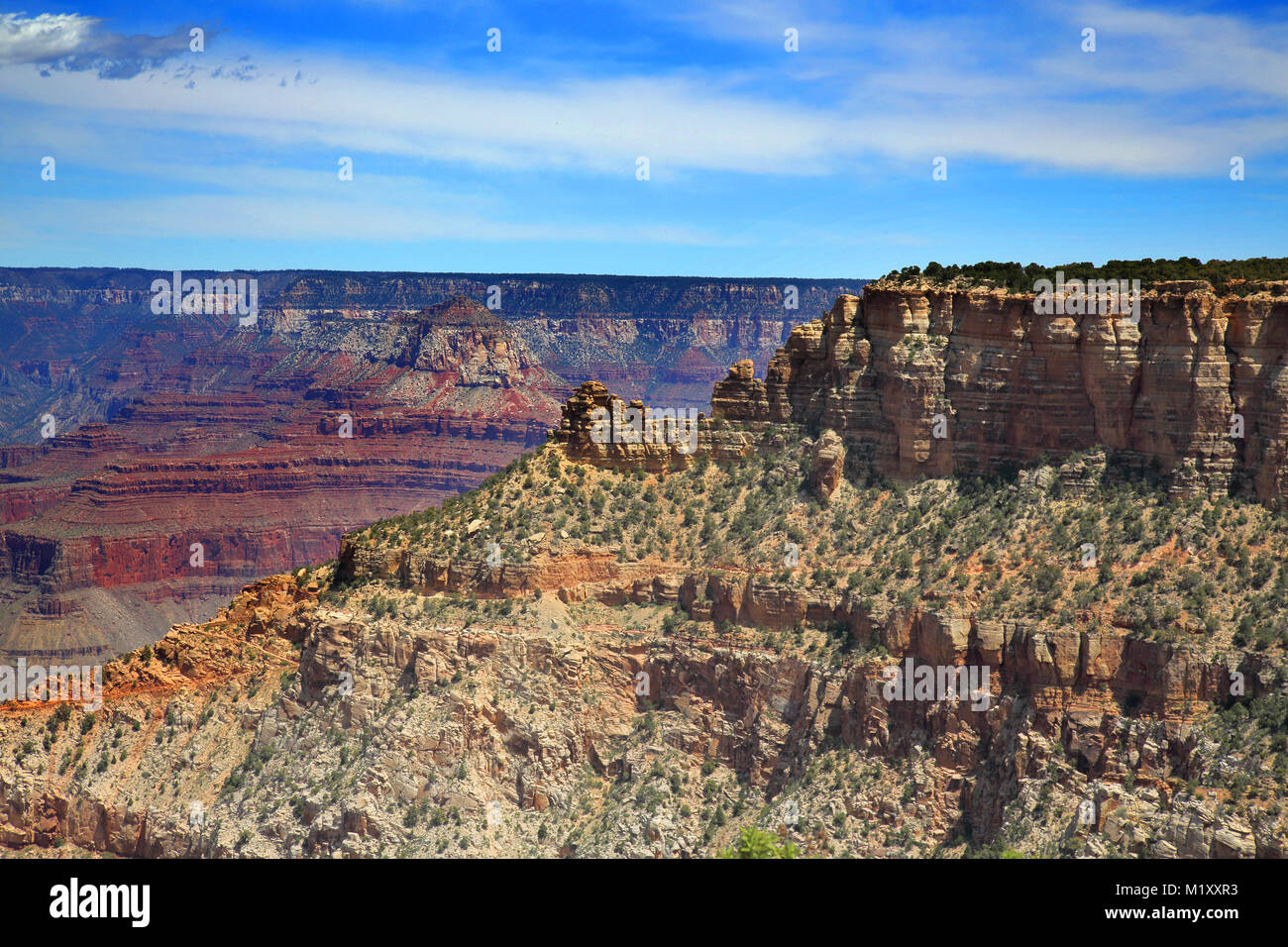 spectacular rock colours and formations viewed from the south rim of ...