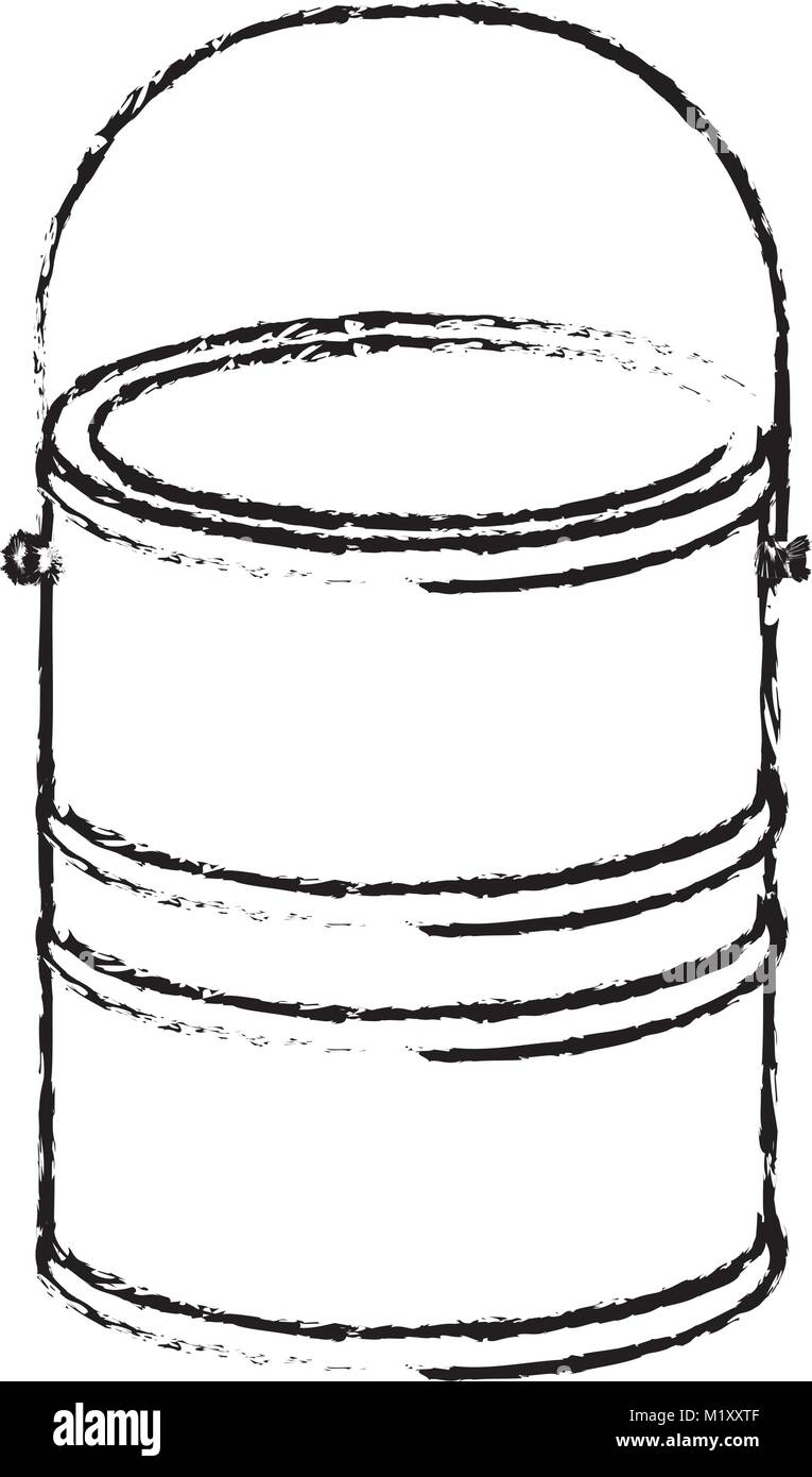 paint bucket in black blurred contour Stock Vector Image & Art - Alamy